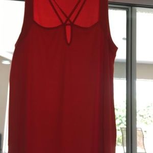 Sexy front cross sleeveless top